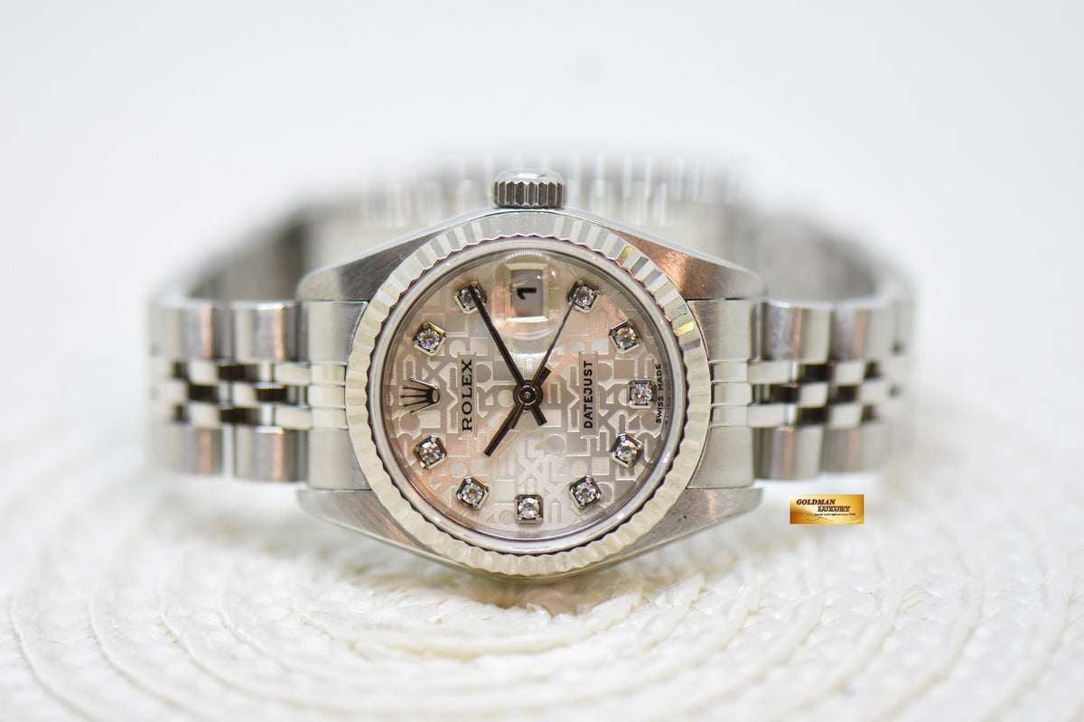 [SOLD] ROLEX OYSTER DATEJUST 26mm COMPUTER DIAMOND DIAL STEEL IN JUBILEE BRACELET 79174 (MINT)