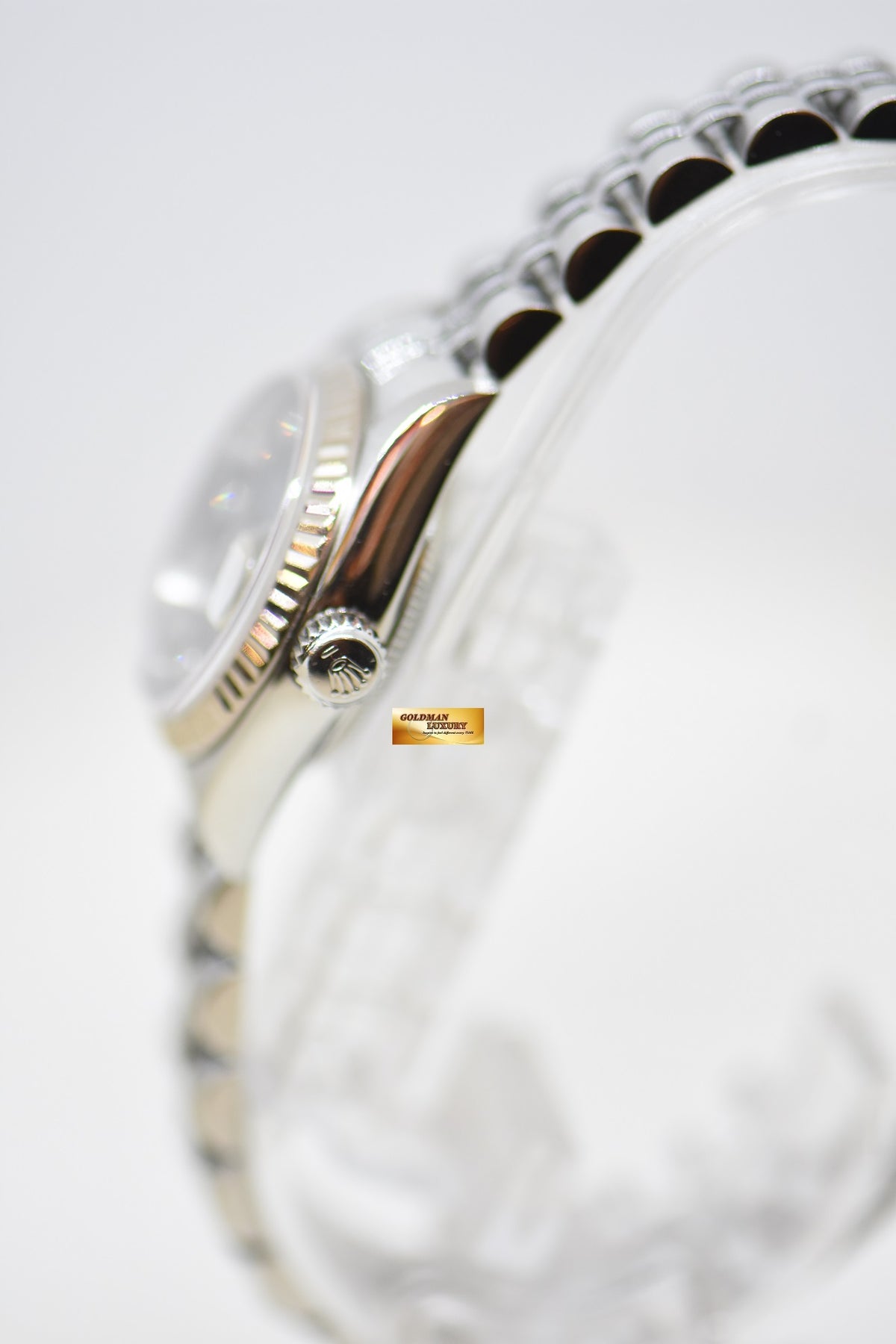 [SOLD] ROLEX OYSTER DATEJUST 26mm BLACK DIAMOND DIAL STEEL IN JUBILEE BRACELET 79174 (MINT)