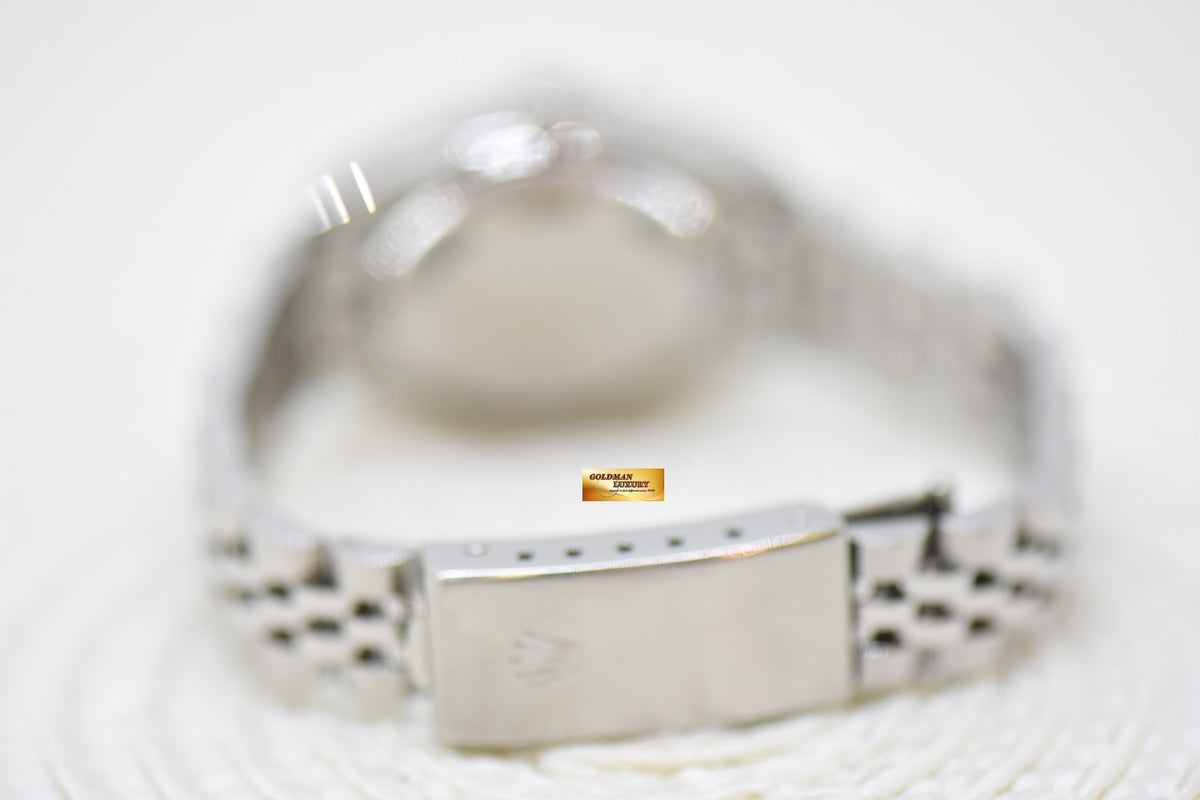 [SOLD] ROLEX OYSTER DATEJUST 26mm BLACK DIAMOND DIAL STEEL IN JUBILEE BRACELET 79174 (MINT)