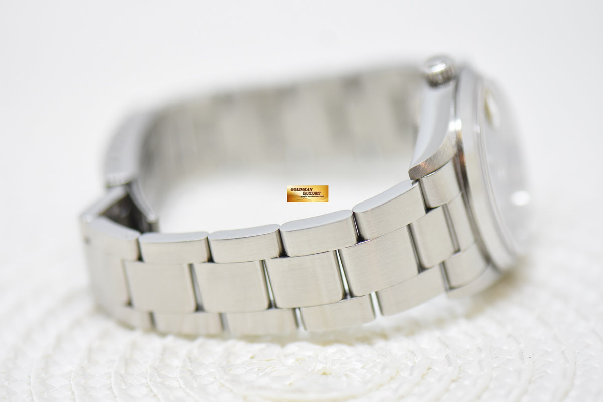 [SOLD] ROLEX OYSTER DATEJUST 31mm STEEL IN OYSTER BRACELET BLACK DIAL 78240 (QUICKSET-DATE) (MINT)