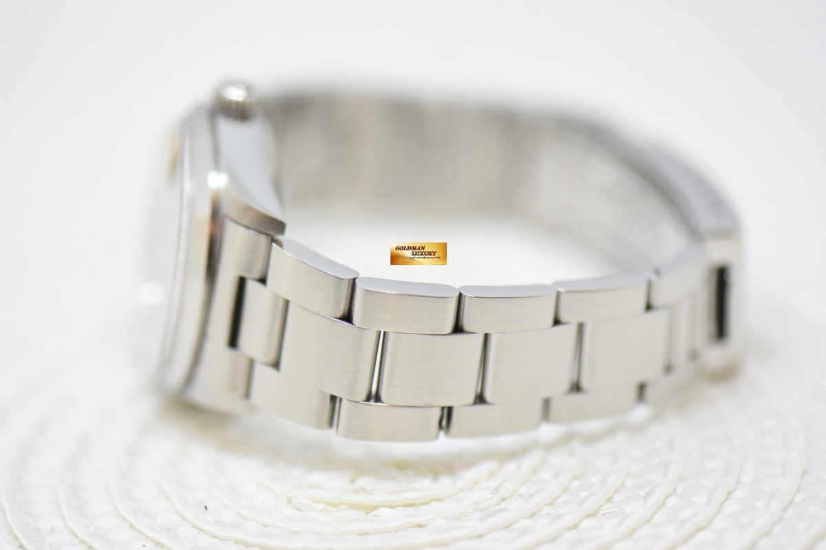 [SOLD] ROLEX OYSTER DATEJUST 31mm STEEL IN OYSTER BRACELET BLACK DIAL 78240 (QUICKSET-DATE) (MINT)