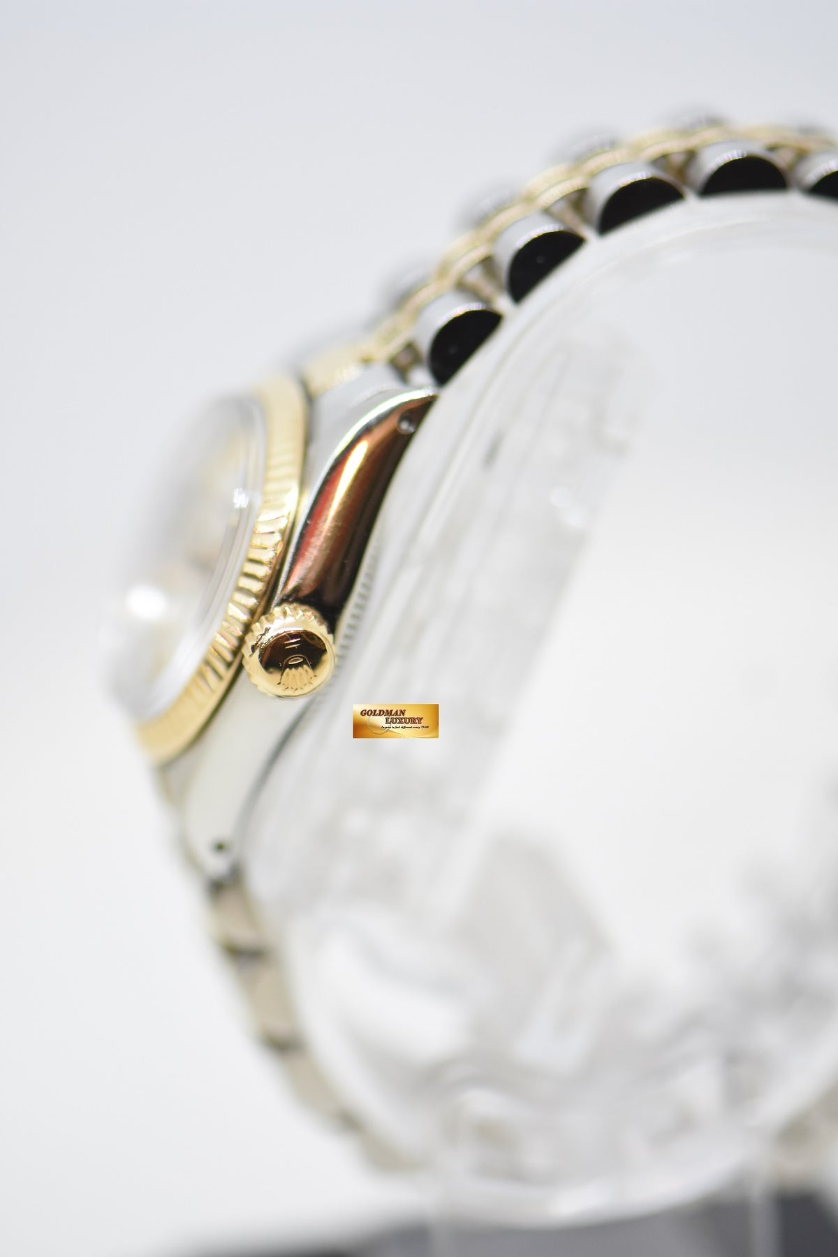 [SOLD] ROLEX OYSTER PERPETUAL 26mm HALF-GOLD IN JUBILEE BRACELET SILVER DIAL 6719 (NEAR MINT)