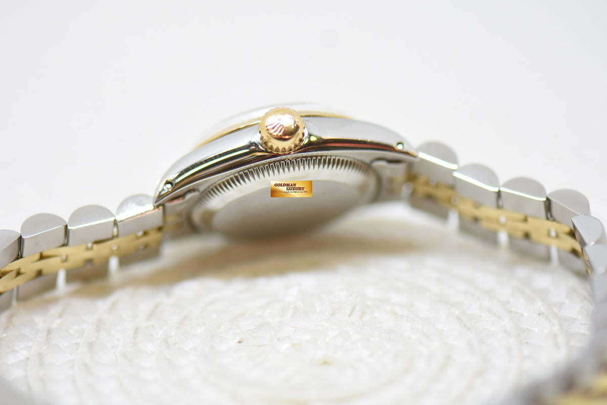 [SOLD] ROLEX OYSTER PERPETUAL 26mm HALF-GOLD IN JUBILEE BRACELET SILVER DIAL 6719 (NEAR MINT)