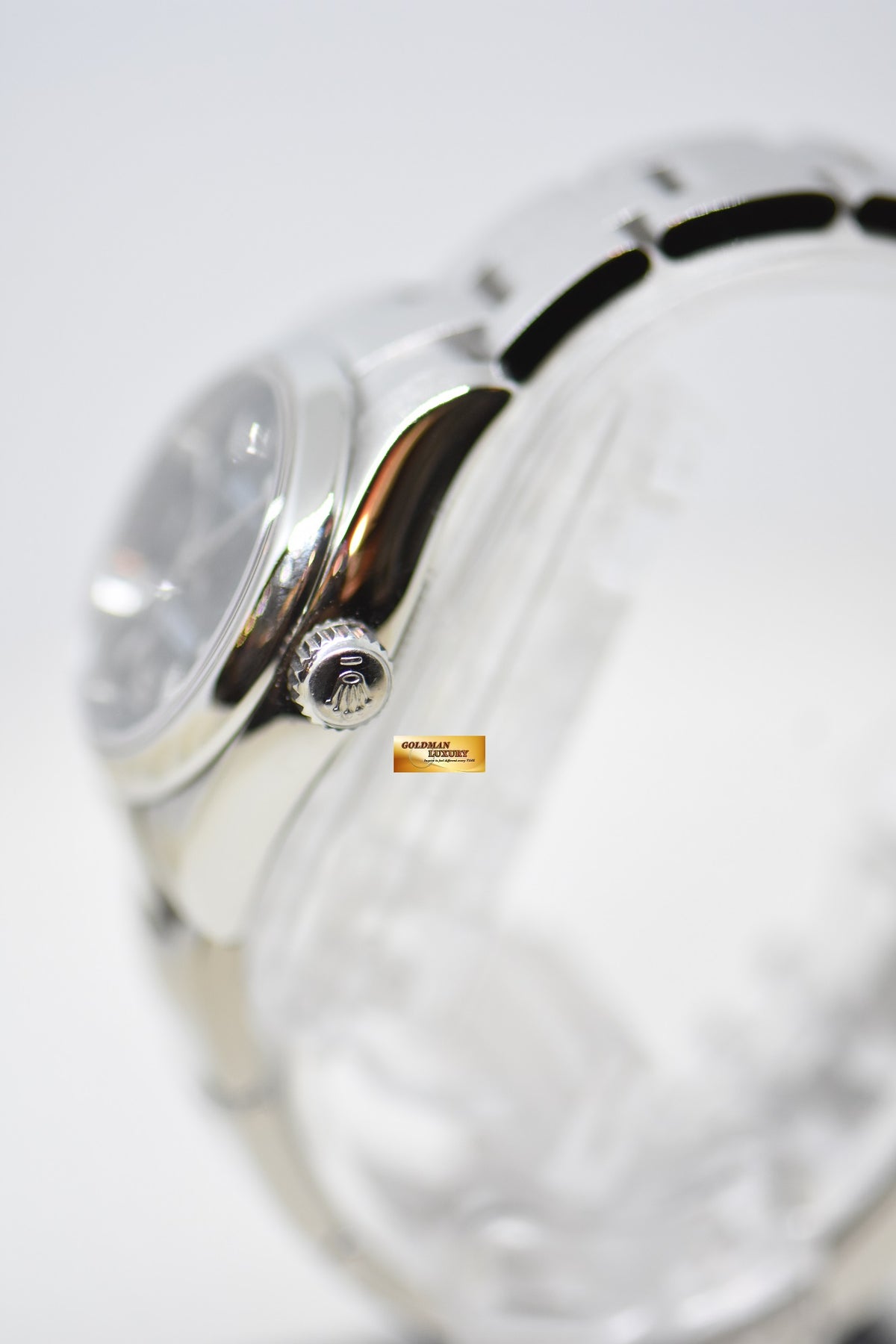[SOLD] ROLEX OYSTER PERPETUAL 26mm STEEL IN OYSTER BRACELET BLACK 3,6,9 DIAL 176200 (MINT)