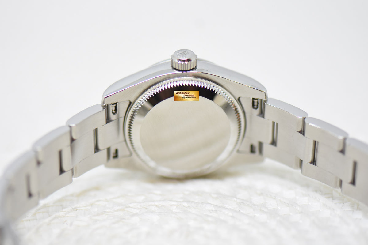 [SOLD] ROLEX OYSTER PERPETUAL 26mm STEEL IN OYSTER BRACELET BLACK 3,6,9 DIAL 176200 (MINT)