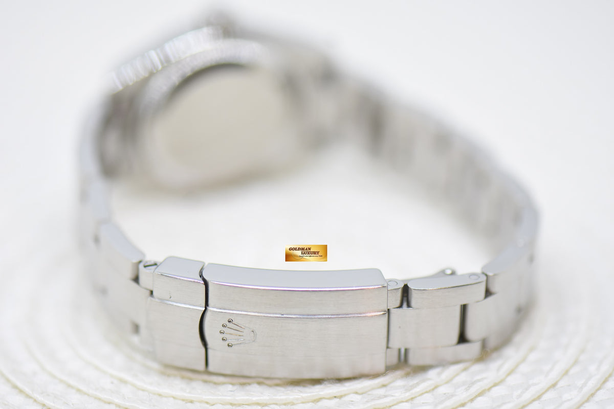 [SOLD] ROLEX OYSTER PERPETUAL 26mm STEEL IN OYSTER BRACELET BLACK 3,6,9 DIAL 176200 (MINT)