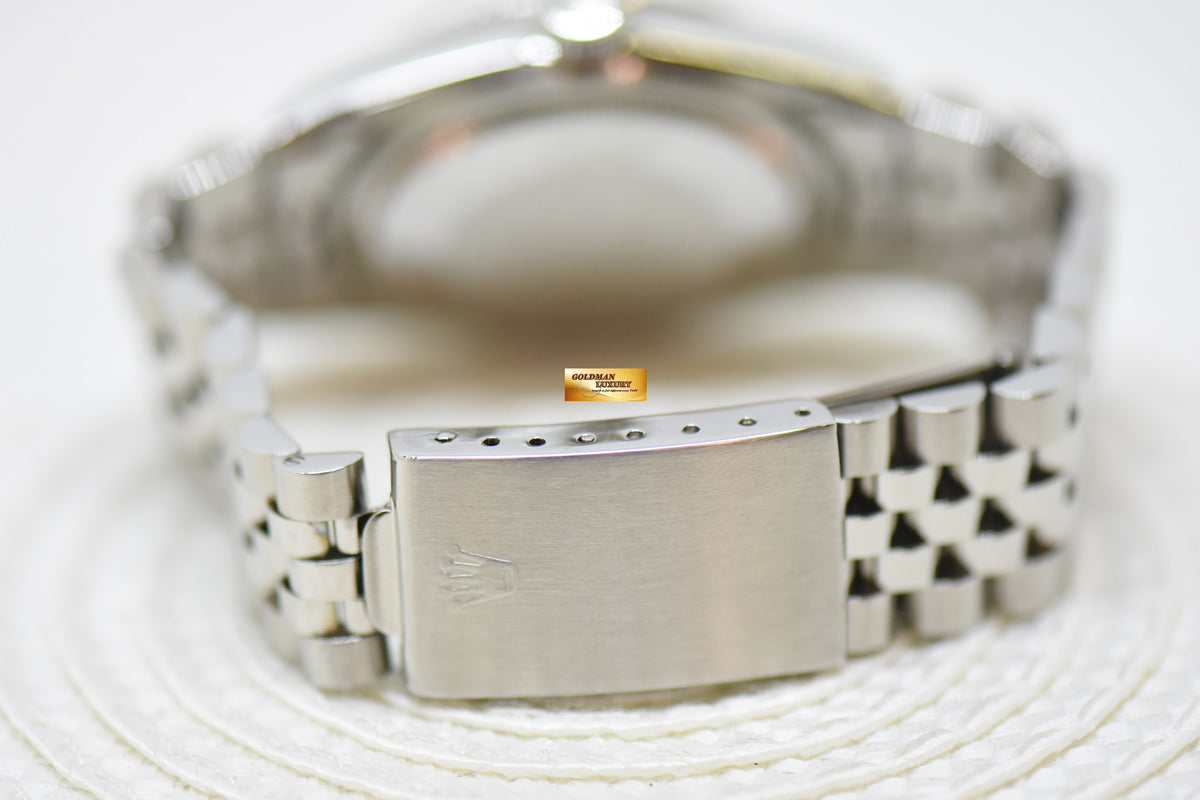 [SOLD] ROLEX OYSTER DATEJUST 36mm STEEL IN JUBILEE BRACELET SILVER DIAL 16014 (QUICKSET-DIAL) (MINT)