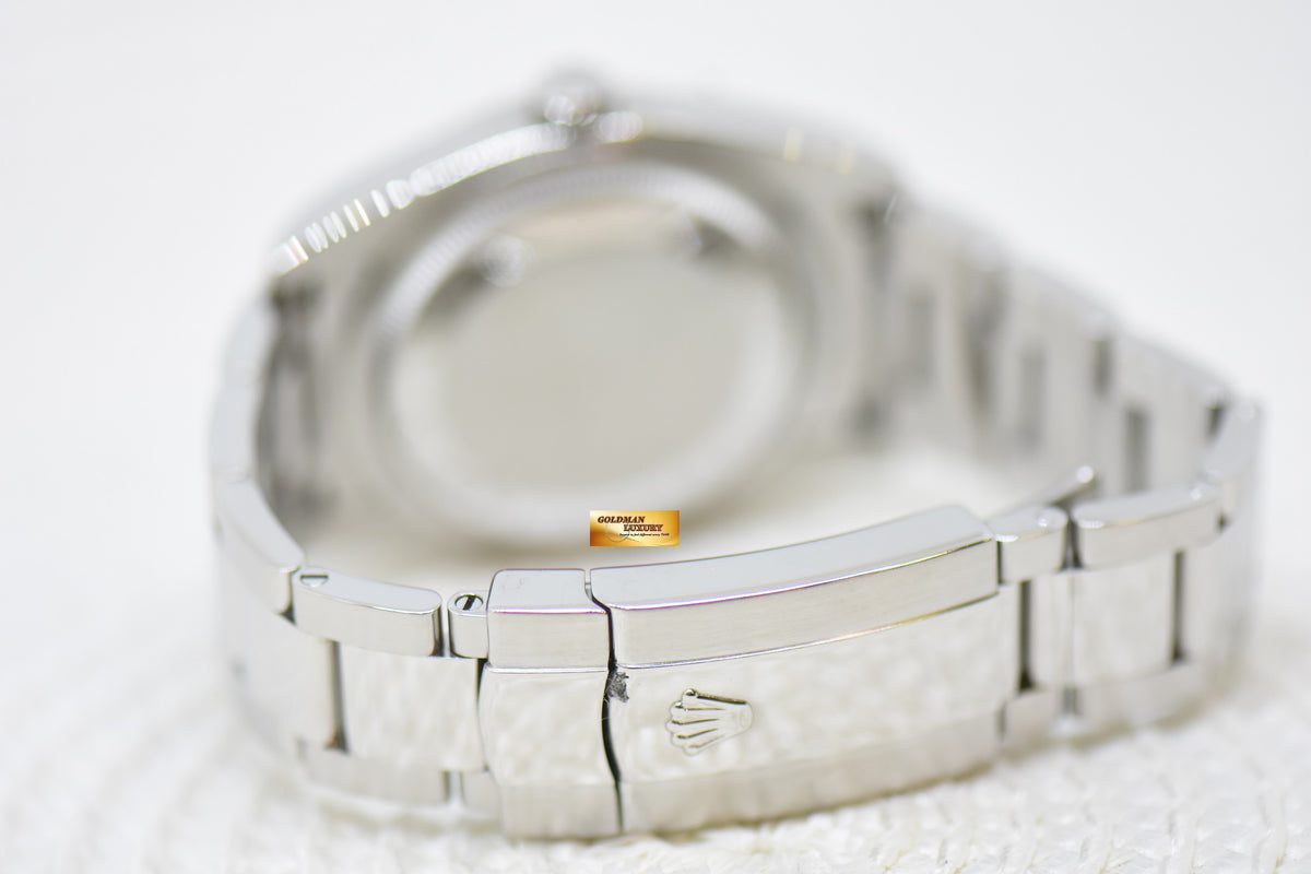 [SOLD] ROLEX OYSTER DATEJUST 36mm STEEL IN OYSTER BRACELET SILVER DIAMONDS DIAL 116234 (MINT)
