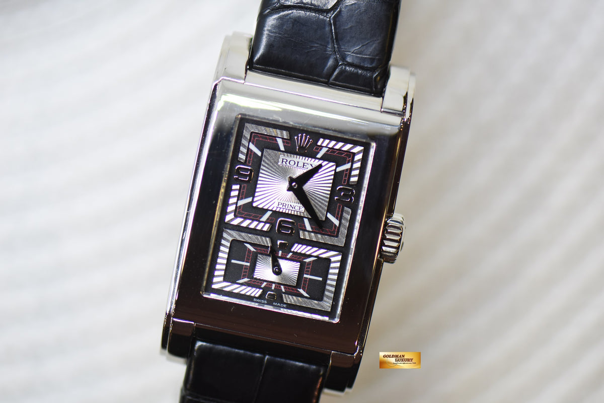 [SOLD] ROLEX CELLINI PRINCE 18K WHITE GOLD MANUAL WINDING 5443/9 (MINT)