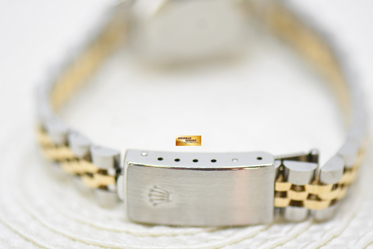 [SOLD] ROLEX OYSTER DATEJUST 26mm HALF-GOLD IN JUBILEE BRACELET PRISM ROMAN DIAL 69173 (MINT)