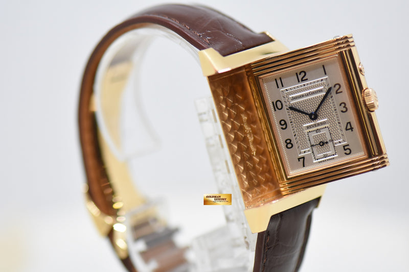Jlc Reverso Goled JLC REVERSO DUOFACE 18K ROSE GOLD MEN’S MANUAL WINDING 270.2.54 (MINT ...