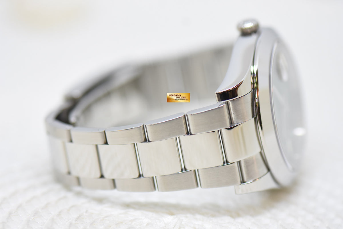 [SOLD] ROLEX OYSTER PERPETUAL DATEJUST II 41mm STEEL IN OYSTER BRACELET BLACK ROMAN 116300 (MINT)