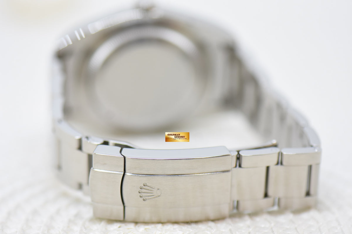 [SOLD] ROLEX OYSTER PERPETUAL 39mm STEEL IN OYSTER BRACELET DARK RHODIUM DIAL 114300 (MINT)