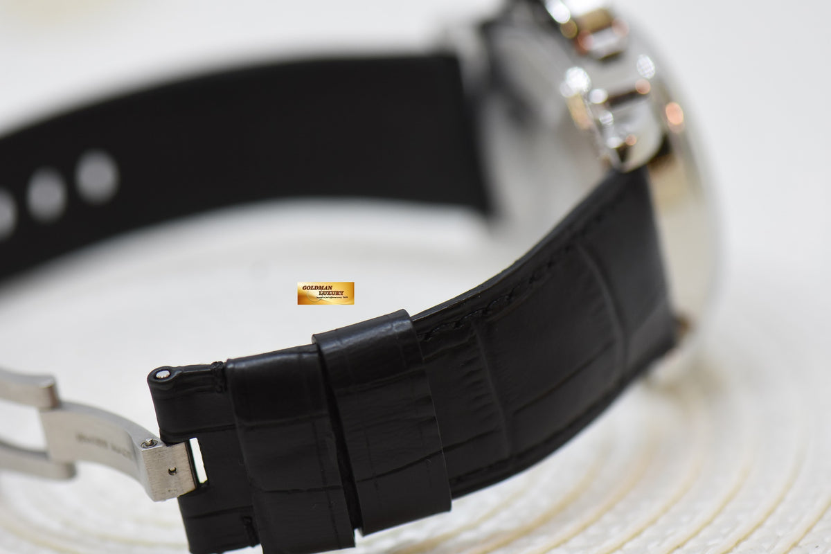 [SOLD] PANERAI LUMINOR GMT 44mm STEEL IN LEATHER BLACK DIAL AUTOMATIC PAM 88 (MINT)