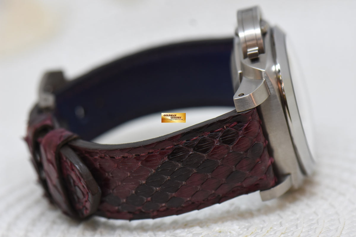 [SOLD] PANERAI LUMINOR MARINA 1950 TITANIUM CASE  44mm TOBACCO BROWN DIAL P.9000 AUTOMATIC PAM 351 (MINT)