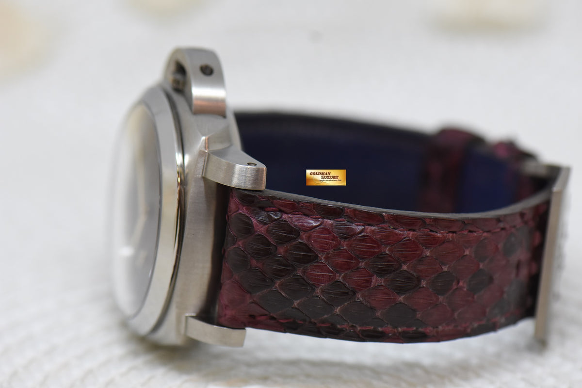 [SOLD] PANERAI LUMINOR MARINA 1950 TITANIUM CASE  44mm TOBACCO BROWN DIAL P.9000 AUTOMATIC PAM 351 (MINT)