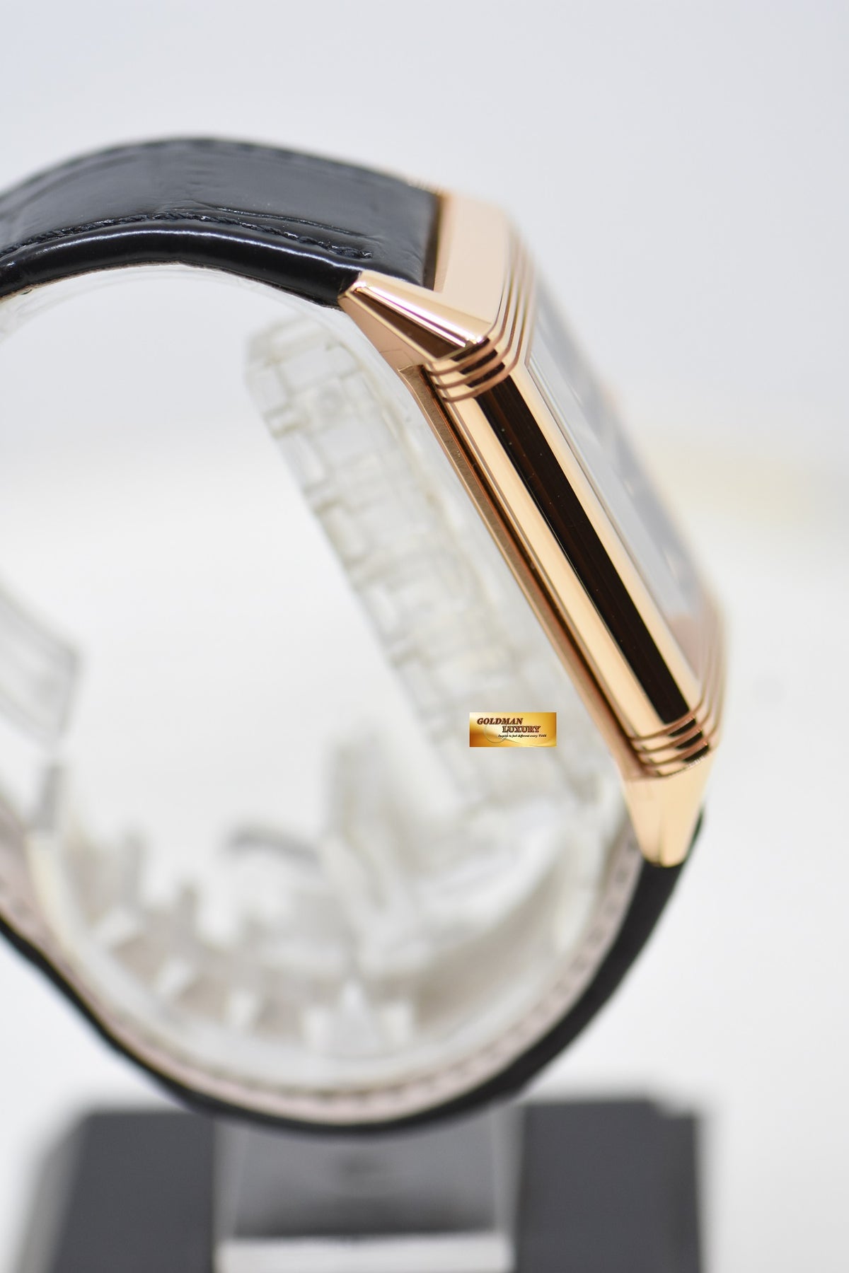 [SOLD] JAEGER Le-COULTRE REVERSO TRIBUTE MONOFACE SMALL SECONDS ROSE GOLD LEATHER BLACK MANUAL Q713257J (LNIB)