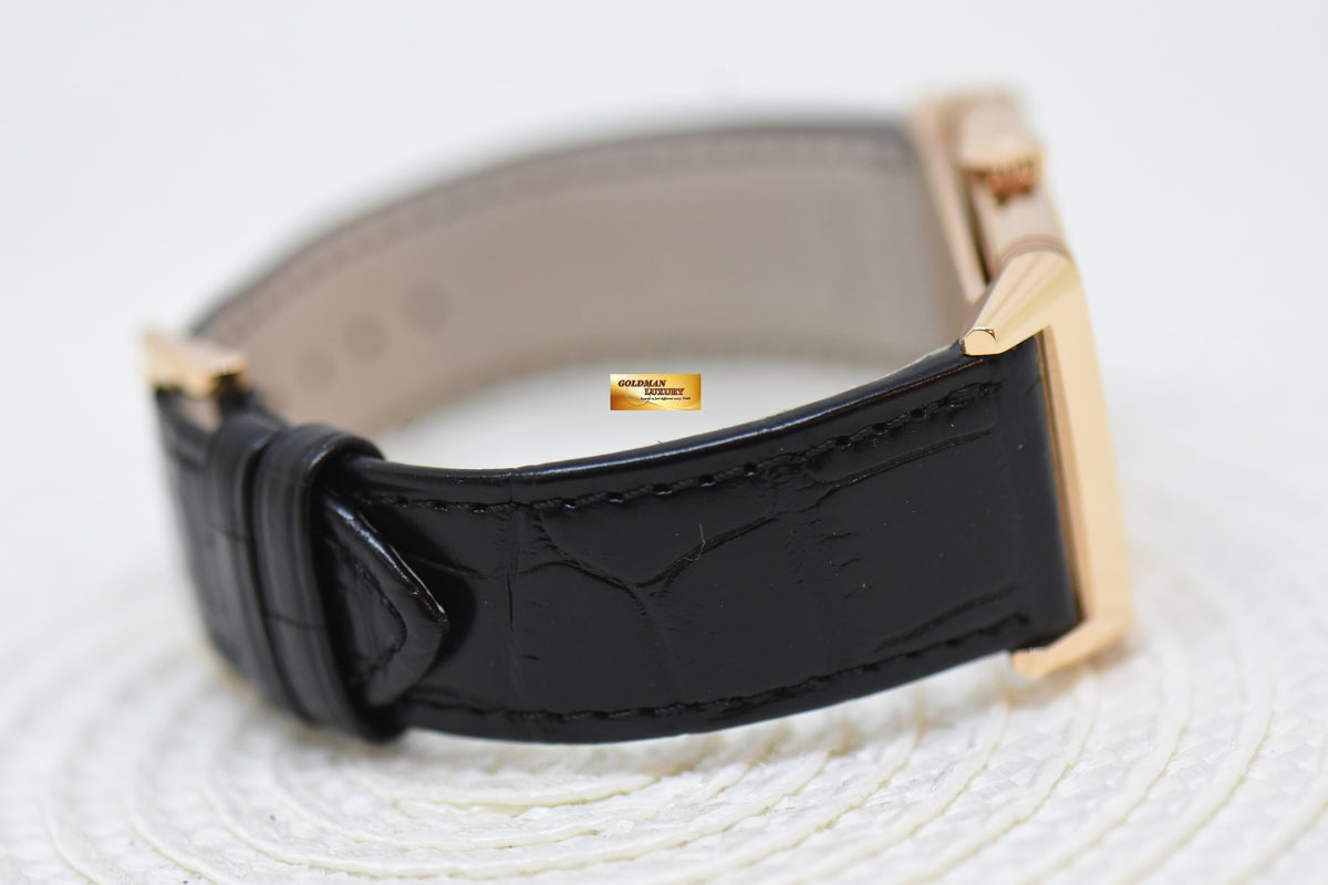 [SOLD] JAEGER Le-COULTRE REVERSO TRIBUTE MONOFACE SMALL SECONDS ROSE GOLD LEATHER BLACK MANUAL Q713257J (LNIB)