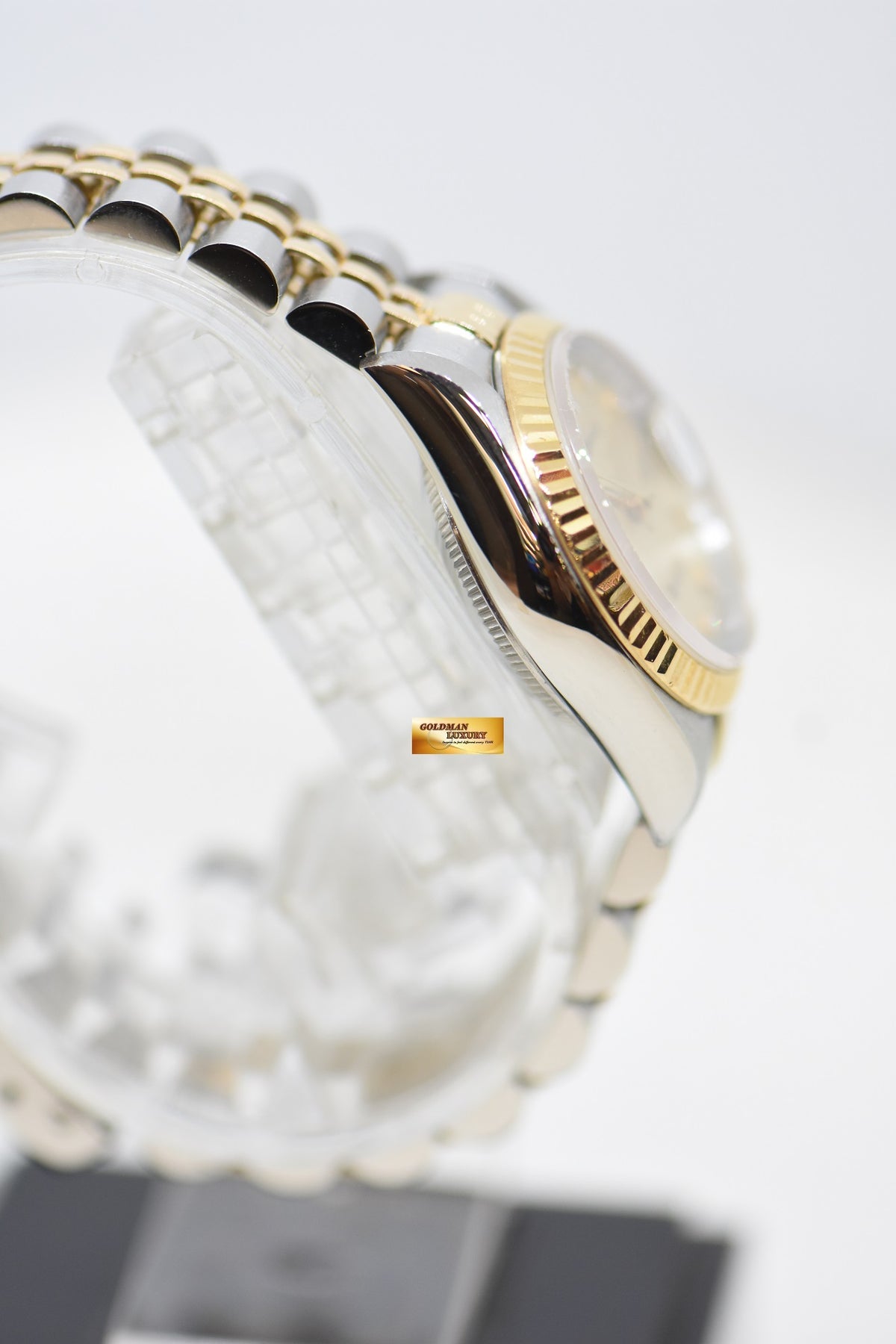 [SOLD] ROLEX OYSTER DATEJUST 26mm HALF-GOLD IN JUBILEE BRACELET COMPUTER DIAMONDS DIAL 69173 (MINT)