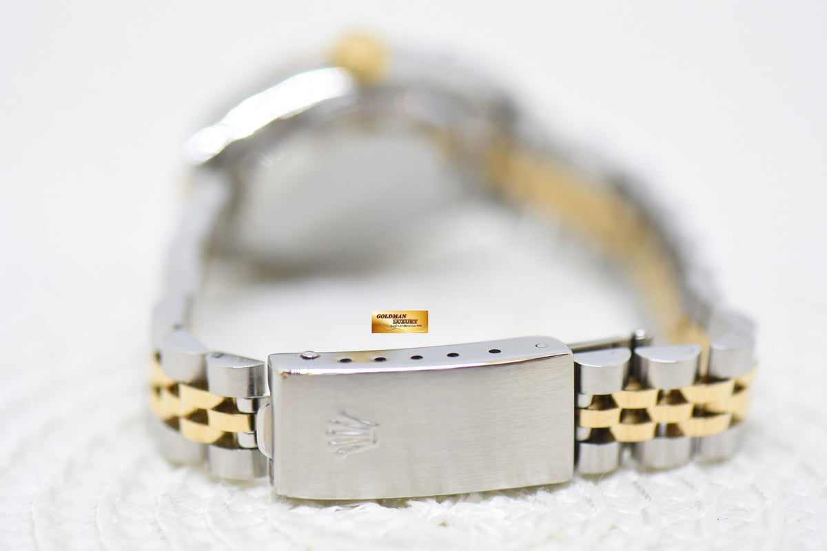 [SOLD] ROLEX OYSTER DATEJUST 26mm HALF-GOLD IN JUBILEE BRACELET COMPUTER DIAMONDS DIAL 69173 (MINT)