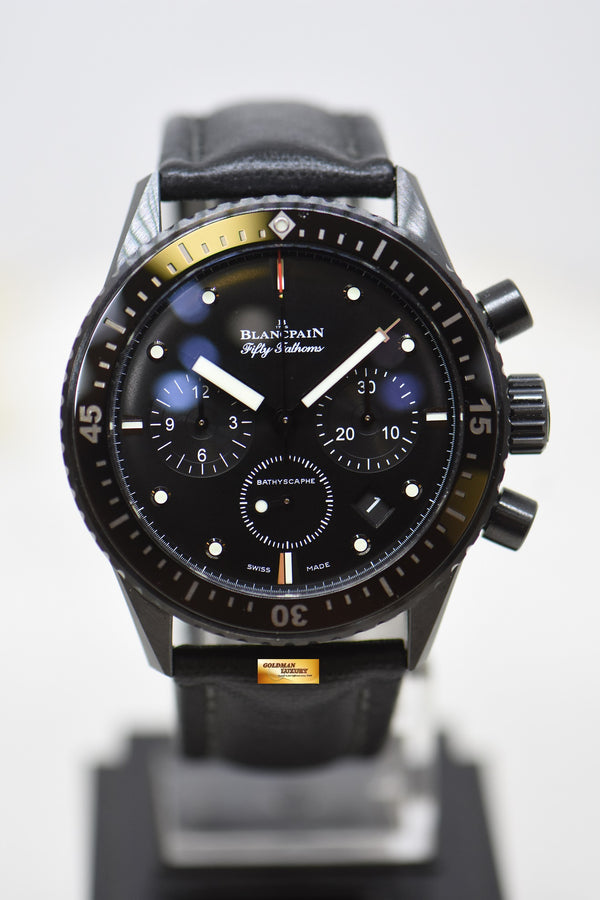 BLANCPAIN FIFTY FATHOMS BATHYSCAPHE FLYBACK CHRONOGRAPH 43.6mm CERAMIC BLACK AUTOMATIC (MINT)