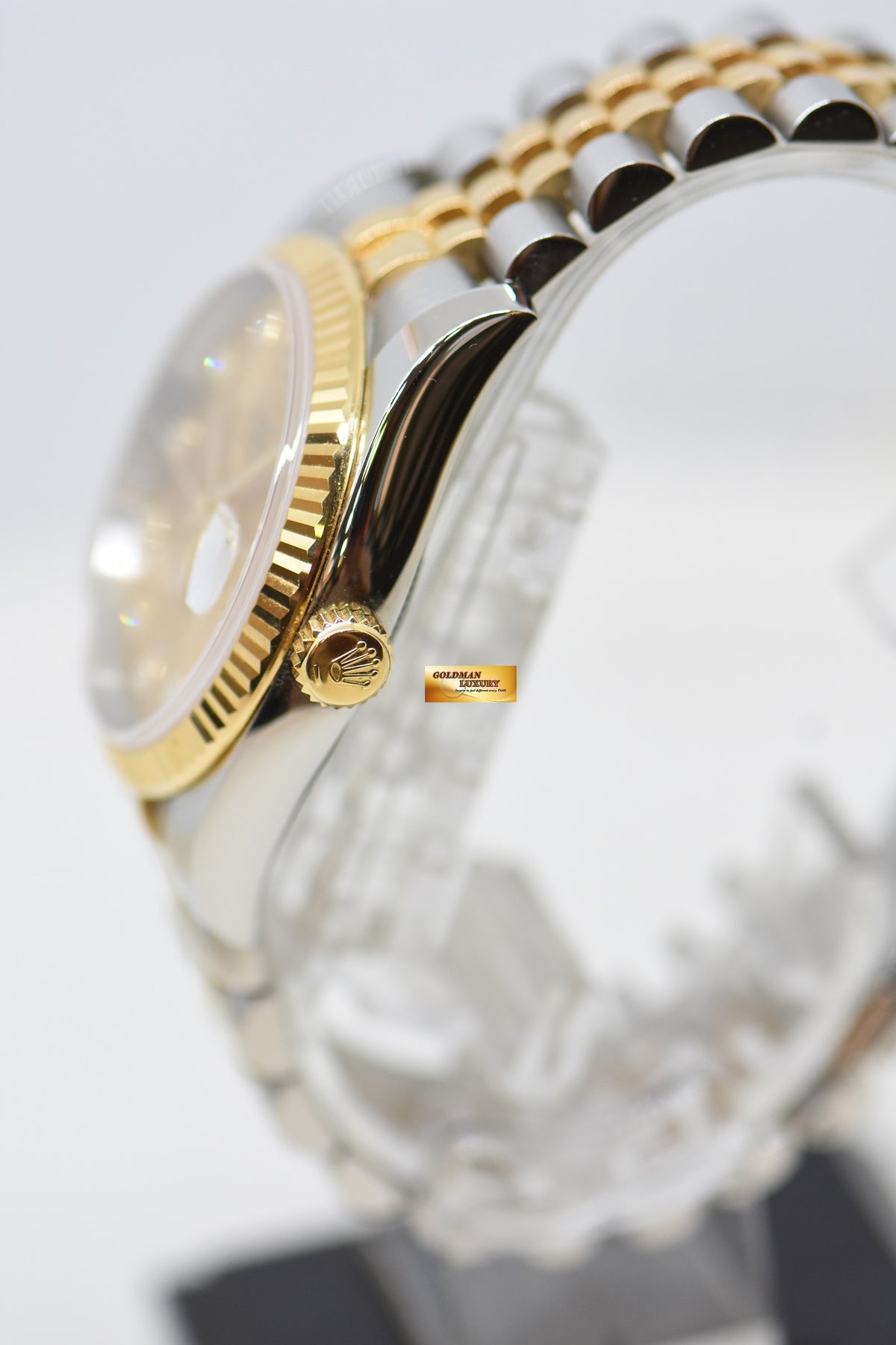 [SOLD] ROLEX OYSTER DATEJUST 36mm HALF-GOLD IN JUBILEE BRACELET CHAMPAGNE DIAMOND DIAL 116233 (LNIB)