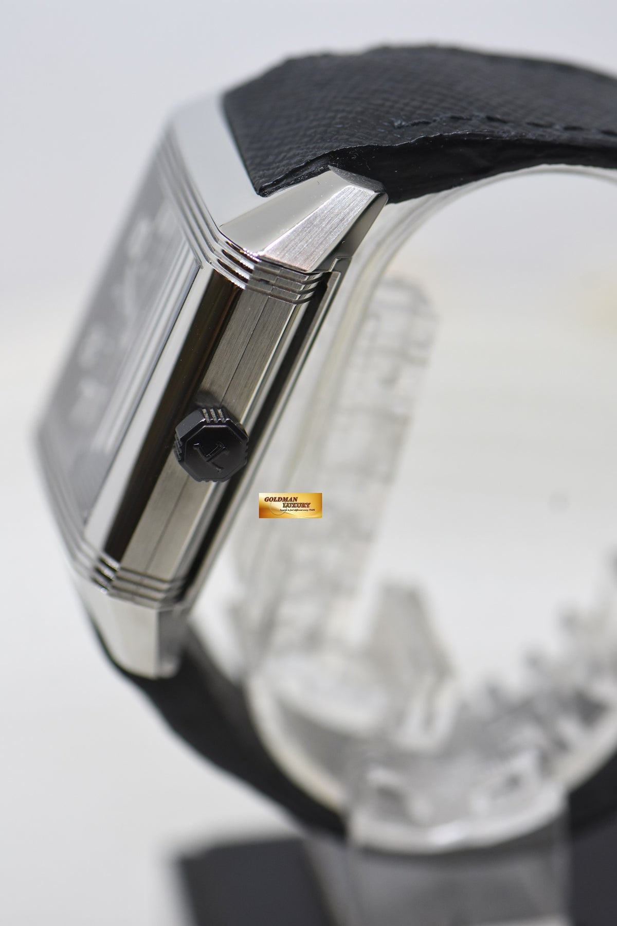 [SOLD] JLC REVERSO SQUADRA HOMETIME am/pm GMT STEEL IN LEATHER AUTOMATIC 230.8.77 (MINT)