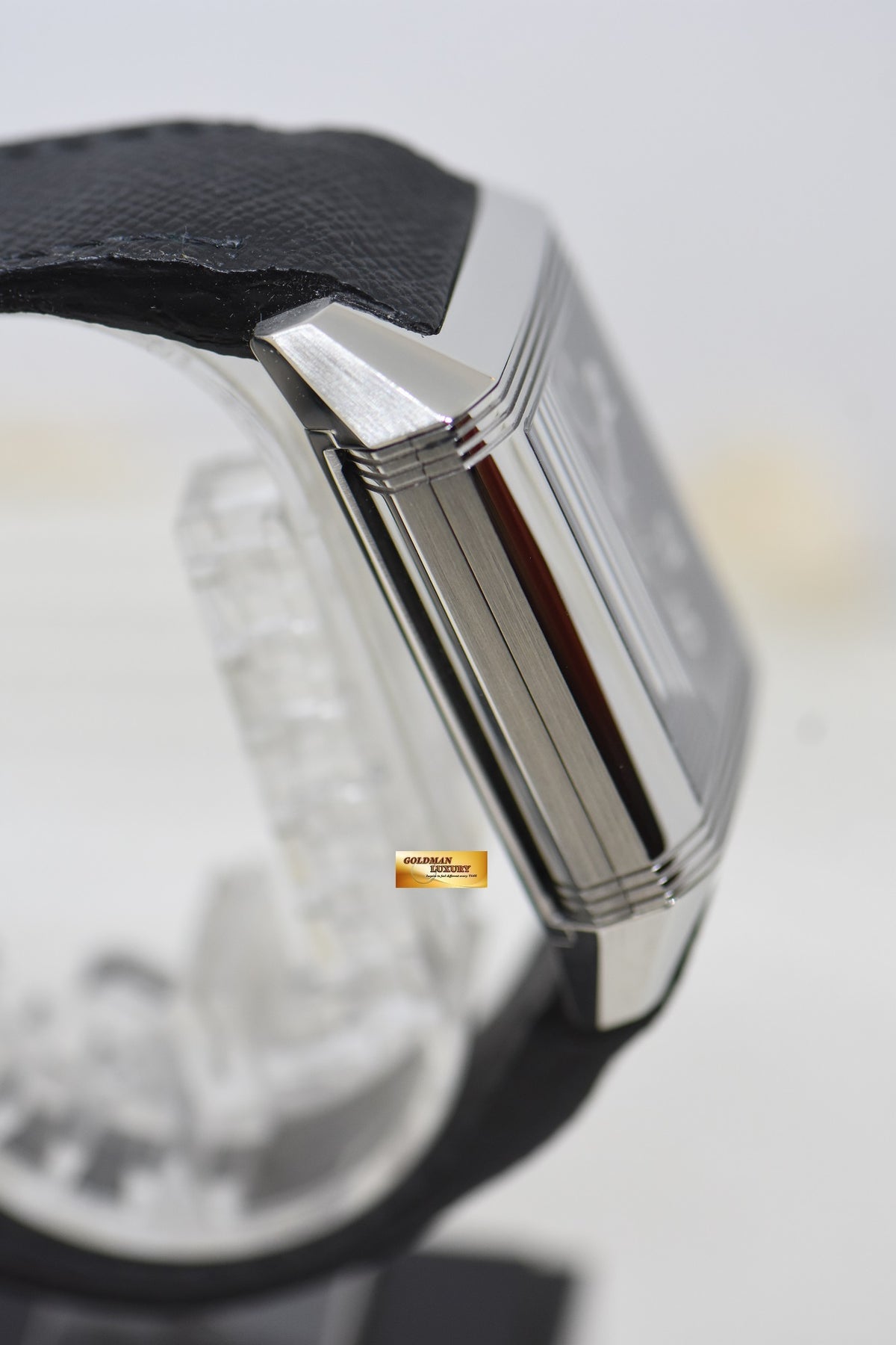 [SOLD] JLC REVERSO SQUADRA HOMETIME am/pm GMT STEEL IN LEATHER AUTOMATIC 230.8.77 (MINT)