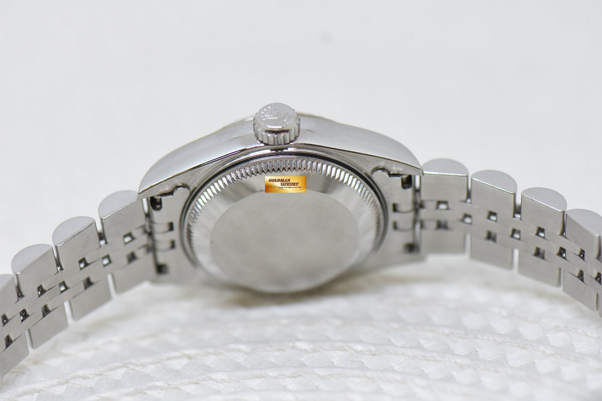 [SOLD] ROLEX OYSTER DATEJUST 26mm STEEL IN JUBILEE BRACELET WHITE ROMAN DIAL 69174 (MINT)