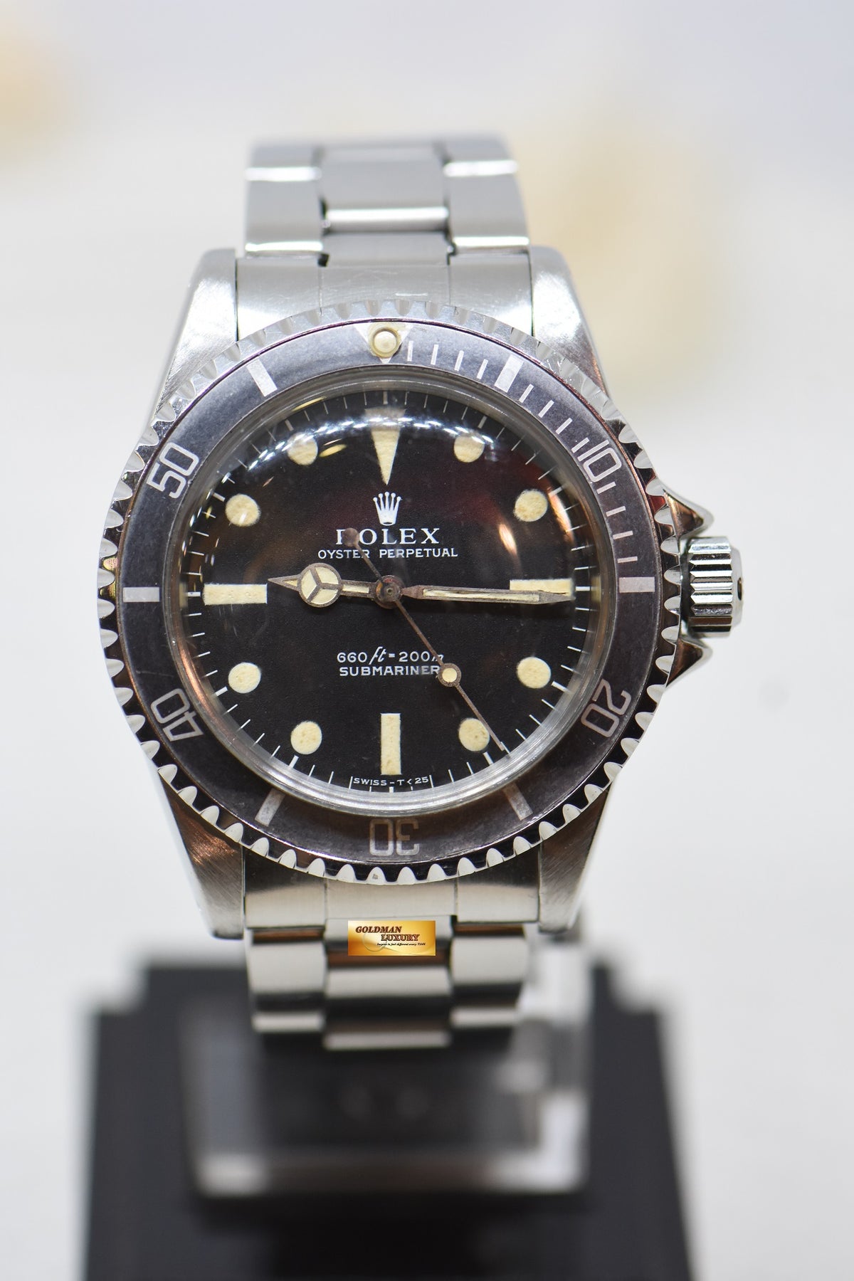 [SOLD] ROLEX OYSTER SUBMARINER NO DATE 40mm FEET FIRST MATTE DIAL 5513 (VINTAGE)