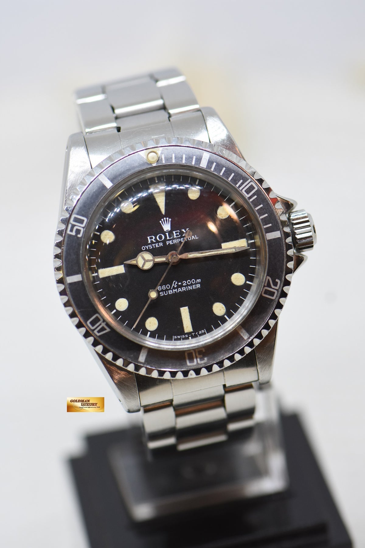 [SOLD] ROLEX OYSTER SUBMARINER NO DATE 40mm FEET FIRST MATTE DIAL 5513 (VINTAGE)