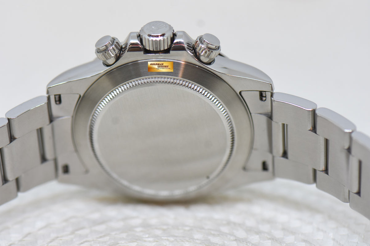 [SOLD] ROLEX OYSTER DAYTONA CHRONOGRAPH 40mm STEEL IN OYSTER BRACELET BLACK DIAL 116520 (MINT)