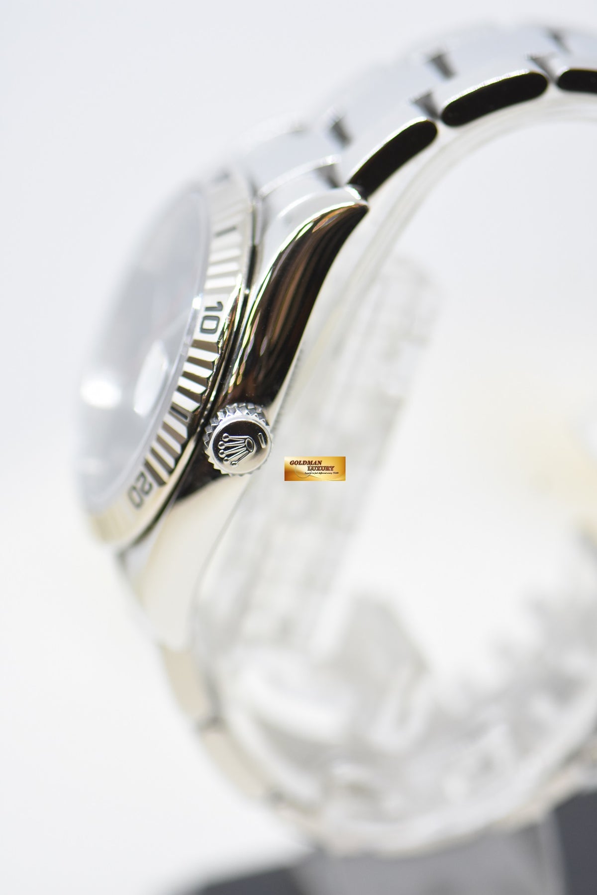 [SOLD] ROLEX OYSTER DATEJUST 36mm TURN-O-GRAPH STEEL IN OYSTER BRACELET BLACK DIAL 116264 (MINT)