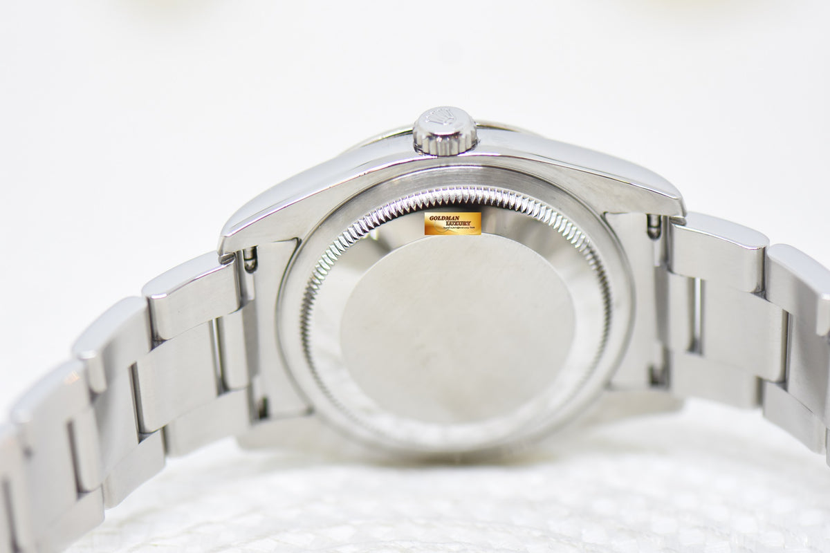 [SOLD] ROLEX OYSTER DATEJUST 36mm TURN-O-GRAPH STEEL IN OYSTER BRACELET BLACK DIAL 116264 (MINT)