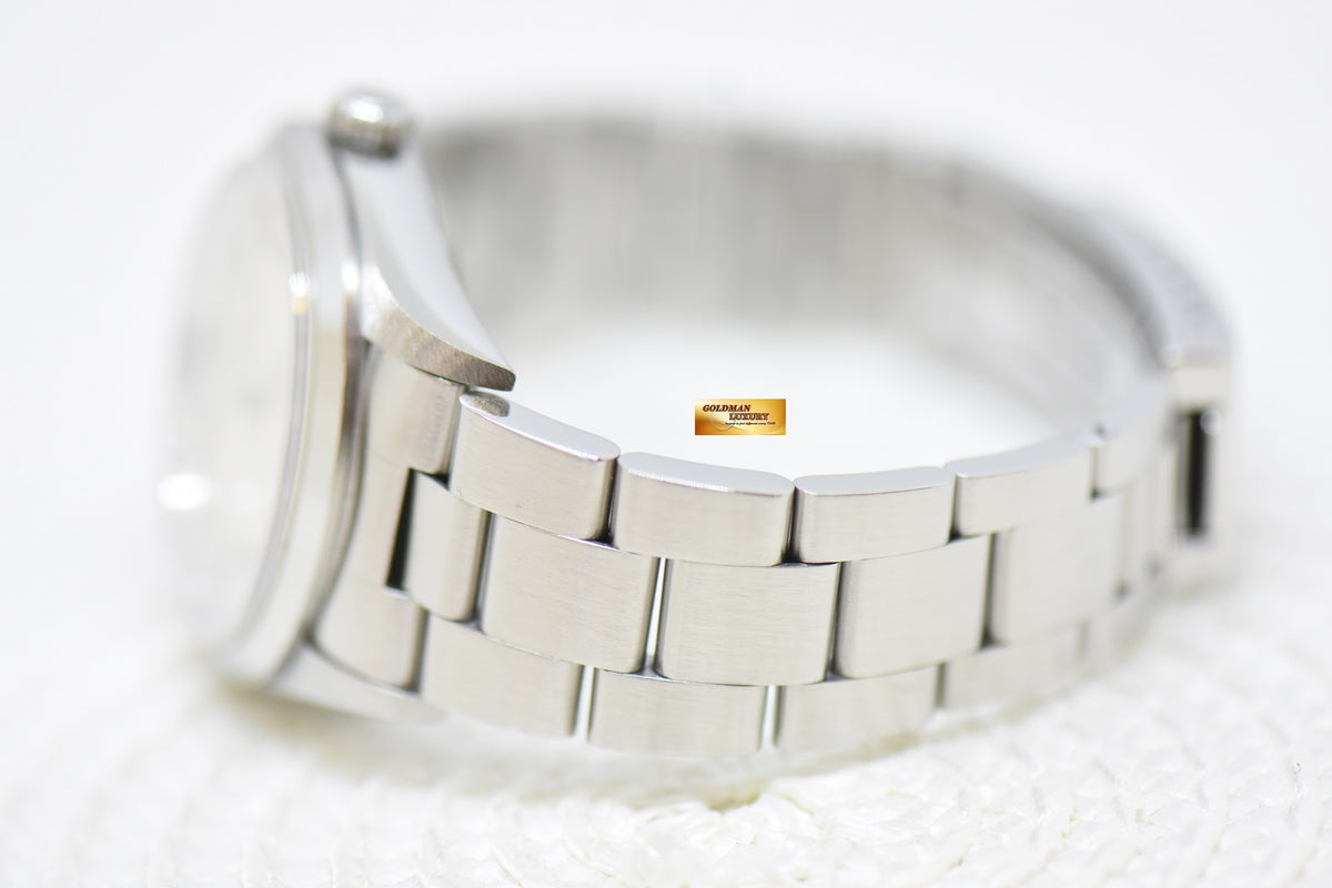 [SOLD] ROLEX OYSTER PERPETUAL AIR-KING 34mm PRECISION STEEL SILVER DIAL 14000 (MINT)