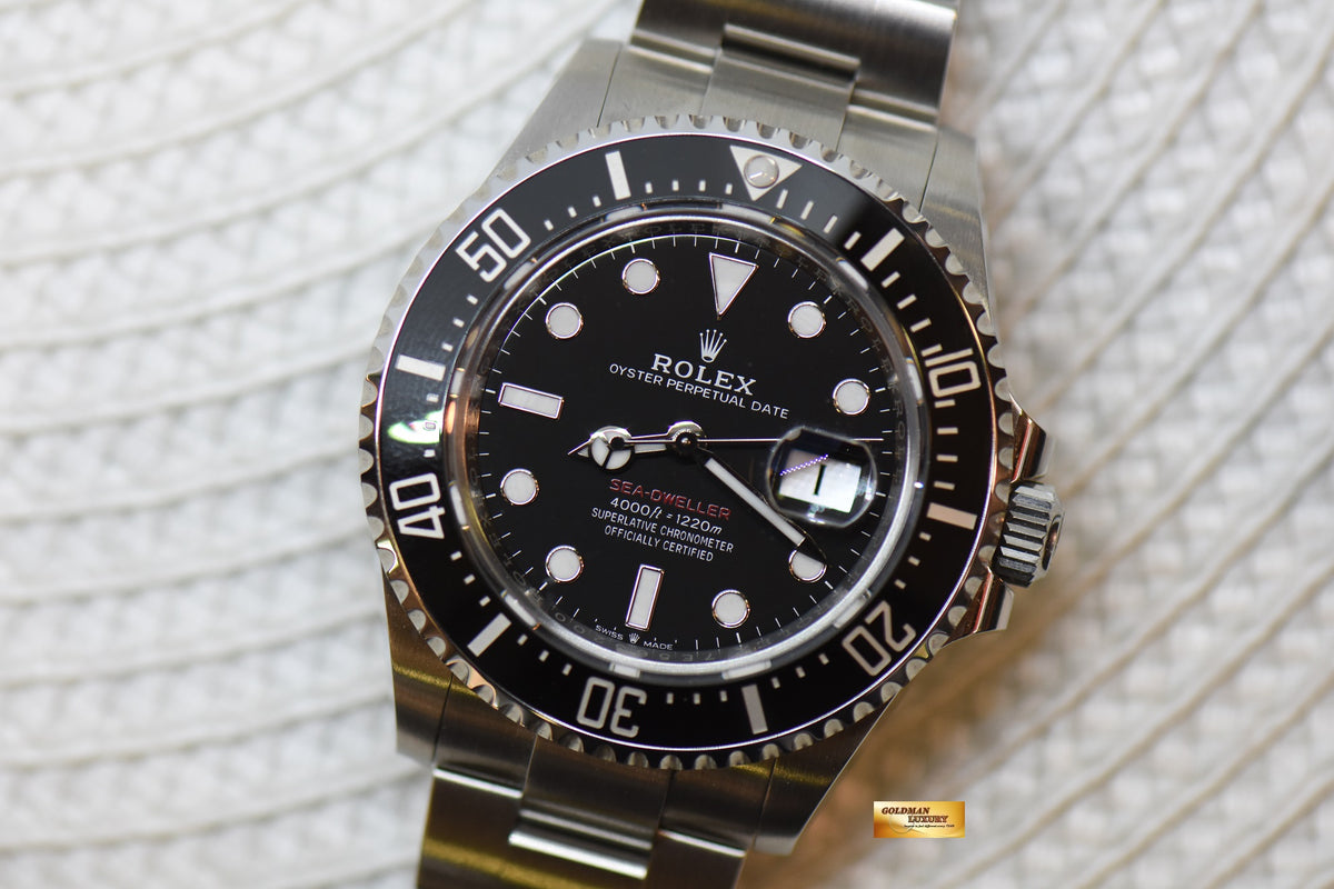 [SOLD] ROLEX OYSTER RED SEA-DWELLER MARK II DIAL STEEL BLACK CERAMIC BEZEL 126600 (LNIB)