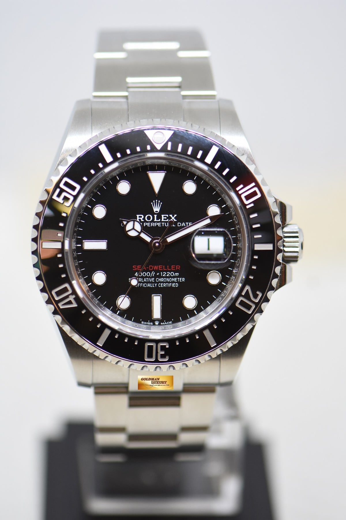 [SOLD] ROLEX OYSTER RED SEA-DWELLER MARK II DIAL STEEL BLACK CERAMIC BEZEL 126600 (LNIB)