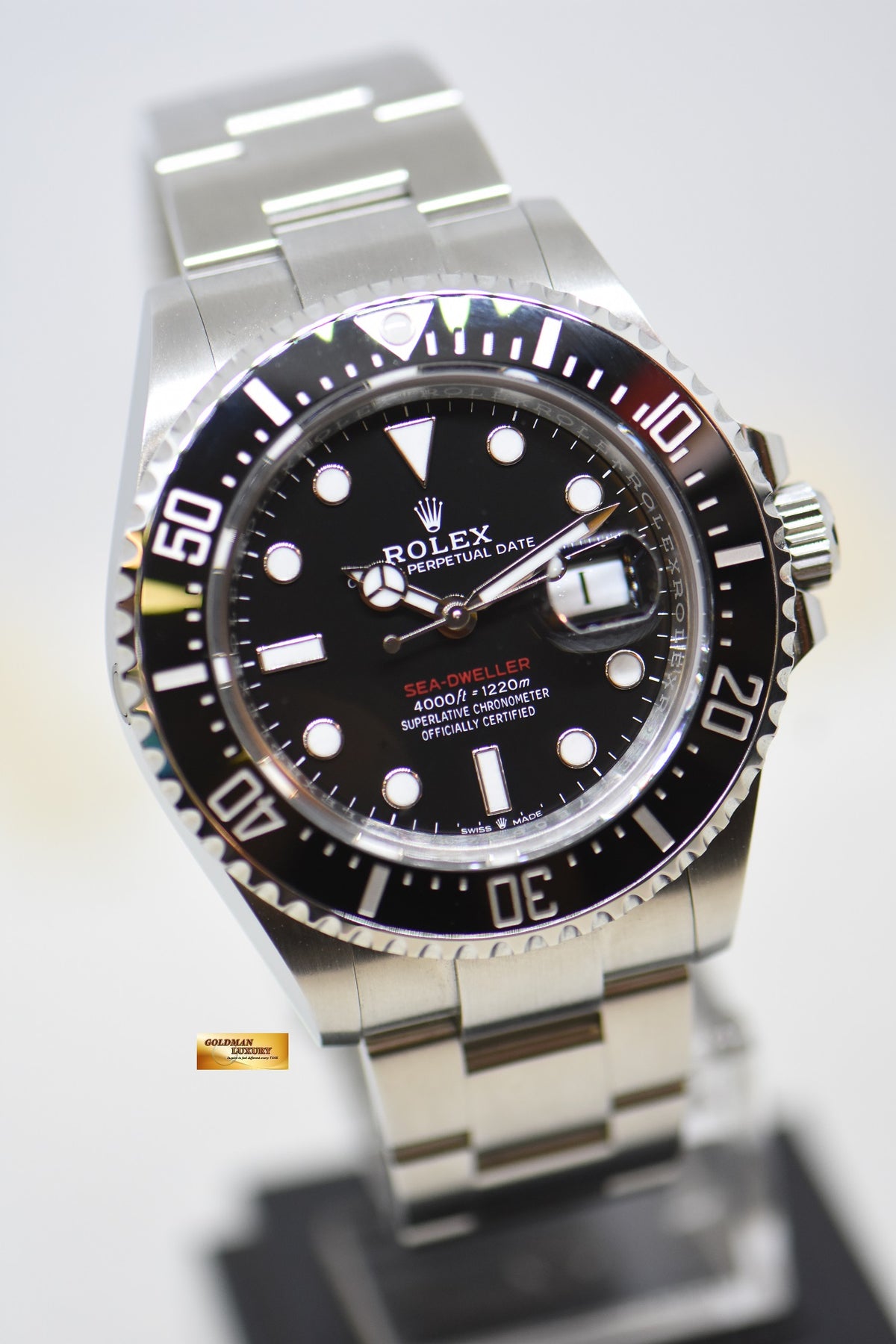 [SOLD] ROLEX OYSTER RED SEA-DWELLER MARK II DIAL STEEL BLACK CERAMIC BEZEL 126600 (LNIB)