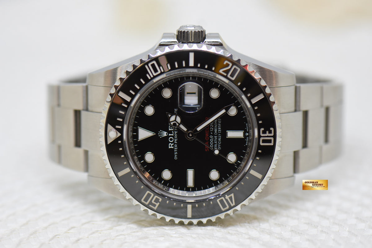 [SOLD] ROLEX OYSTER RED SEA-DWELLER MARK II DIAL STEEL BLACK CERAMIC BEZEL 126600 (LNIB)