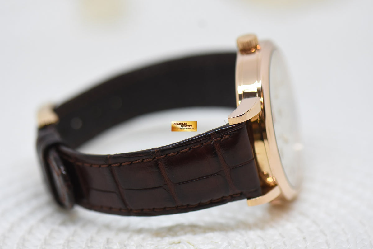 [SOLD] A.LANGE & SOHNE GRAND LANGE 1 SILVER DIAL BIG DATE POWER RESERVE ROSE GOLD IN LEATHER STRAP MANUAL 117.032 (MINT)