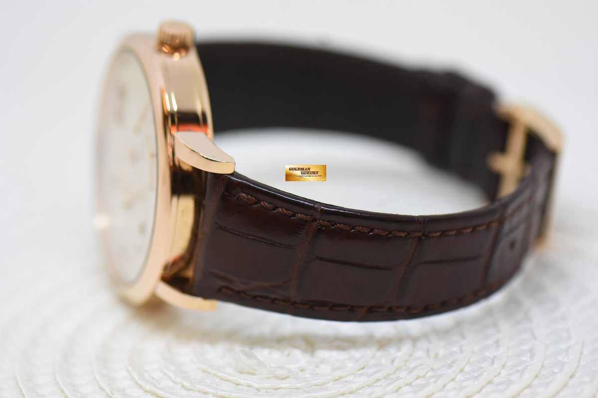 [SOLD] A.LANGE & SOHNE GRAND LANGE 1 SILVER DIAL BIG DATE POWER RESERVE ROSE GOLD IN LEATHER STRAP MANUAL 117.032 (MINT)