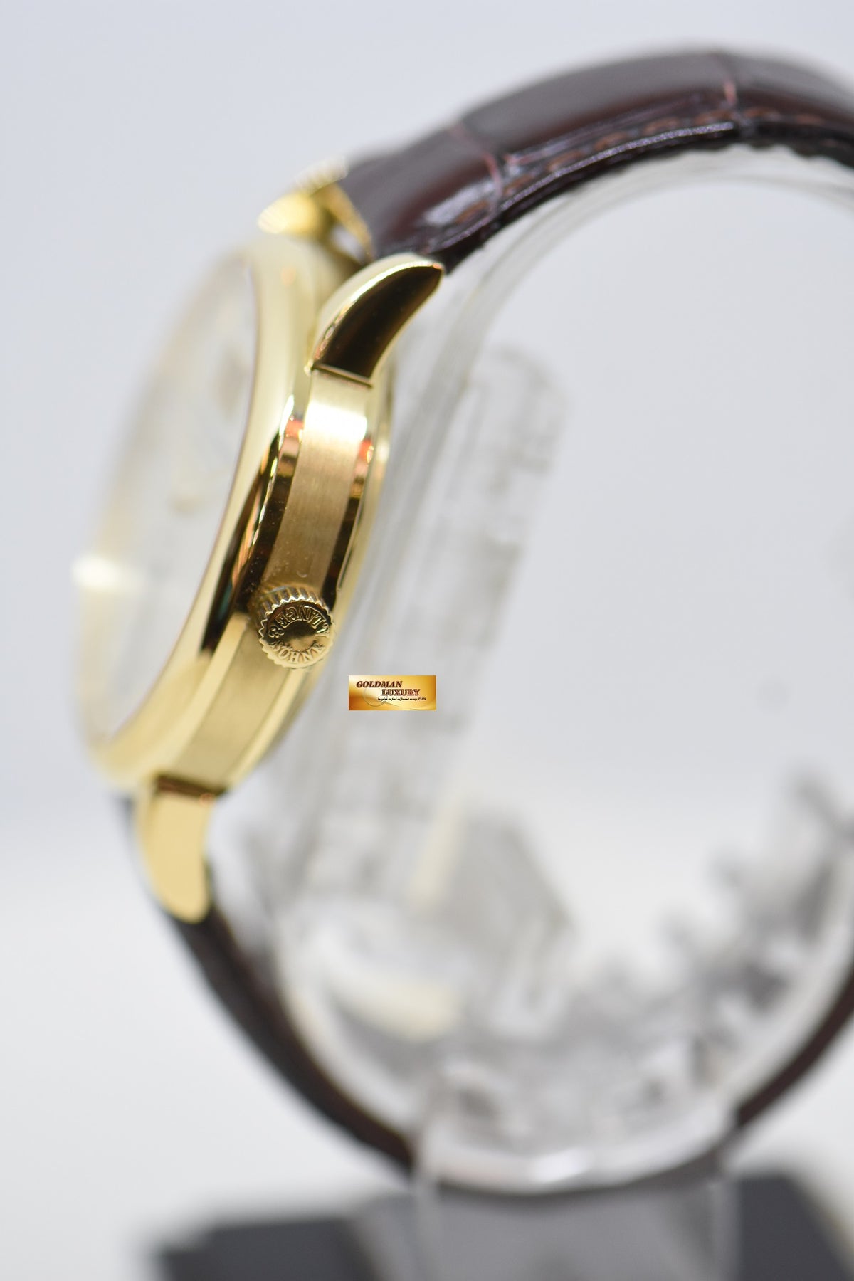 [SOLD] A.LANGE & SOHNE LANGEMATIK BIG DATE 37mm YELLOW GOLD IN LEATHER STRAP AUTOMATIC 308.021 (MINT)