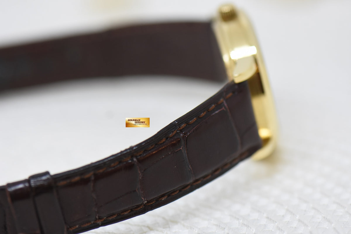 [SOLD] A.LANGE & SOHNE LANGEMATIK BIG DATE 37mm YELLOW GOLD IN LEATHER STRAP AUTOMATIC 308.021 (MINT)