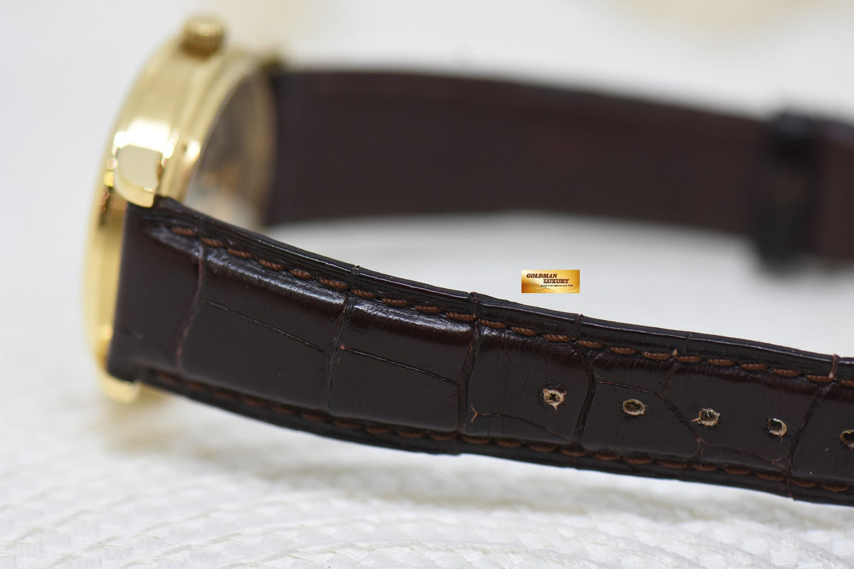 [SOLD] A.LANGE & SOHNE LANGEMATIK BIG DATE 37mm YELLOW GOLD IN LEATHER STRAP AUTOMATIC 308.021 (MINT)