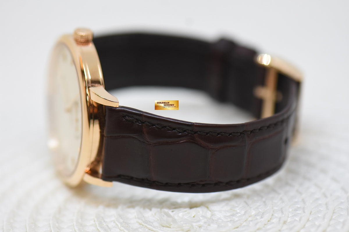 [SOLD] A.LANGE & SOHNE SAXONIA THIN SMALL SECONDS 37mm ROSE GOLD IN STRAP MANUAL 216.032 (MINT)