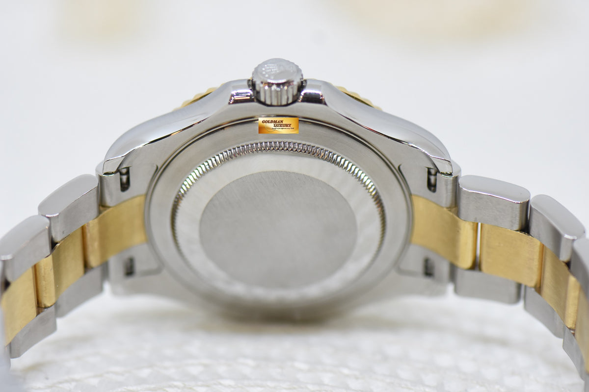 [SOLD] ROLEX OYSTER YACHTMASTER 40mm HALF GOLD IN BRACELET MOP DIAMOND DIAL 16623 (CHAPTERING) (MINT)