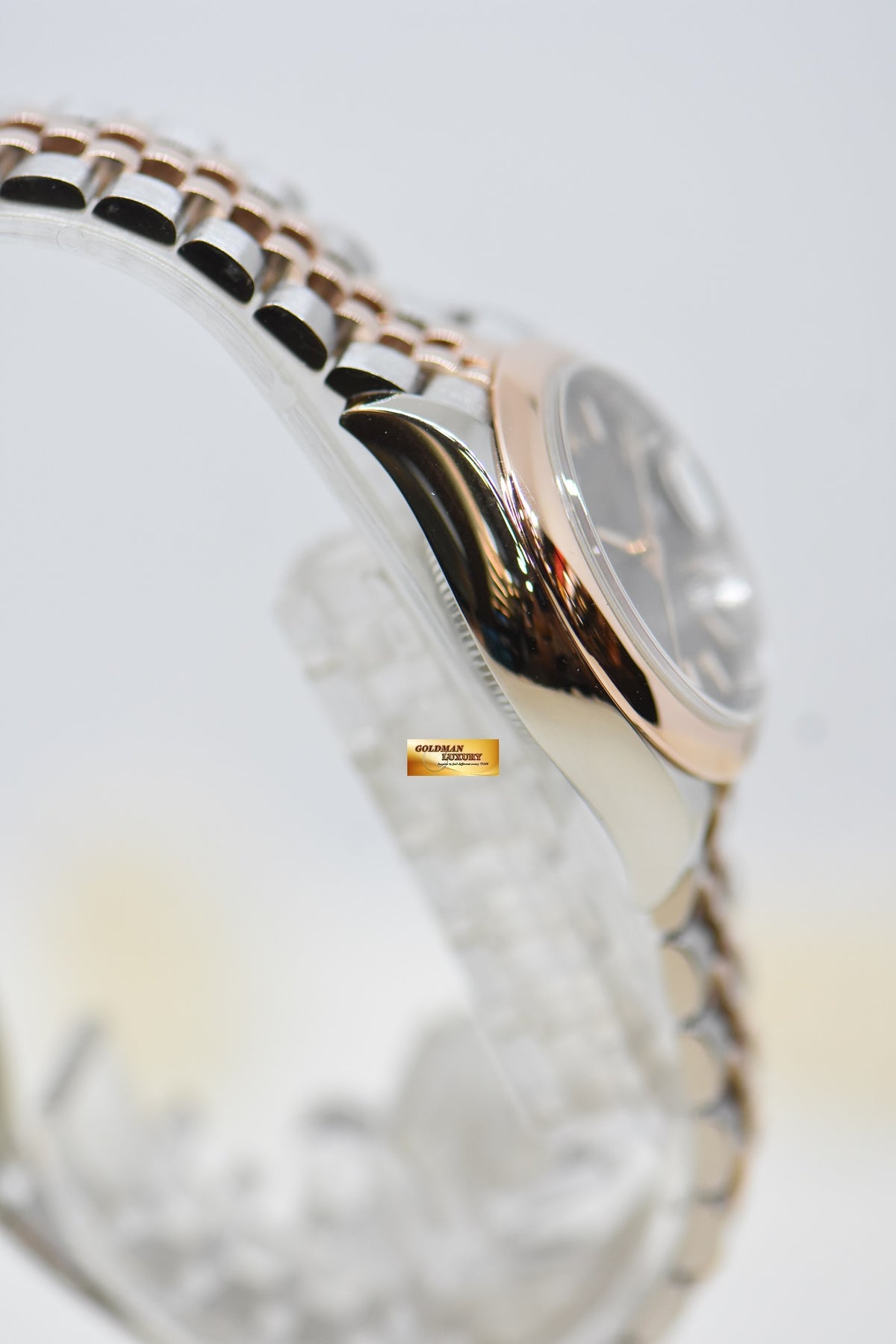 [SOLD] ROLEX OYSTER DATEJUST 28mm EVEROSE GOLD / STEEL IN JUBILEE BRACELET CHOCOLATE DIAL 279161 (LNIB)