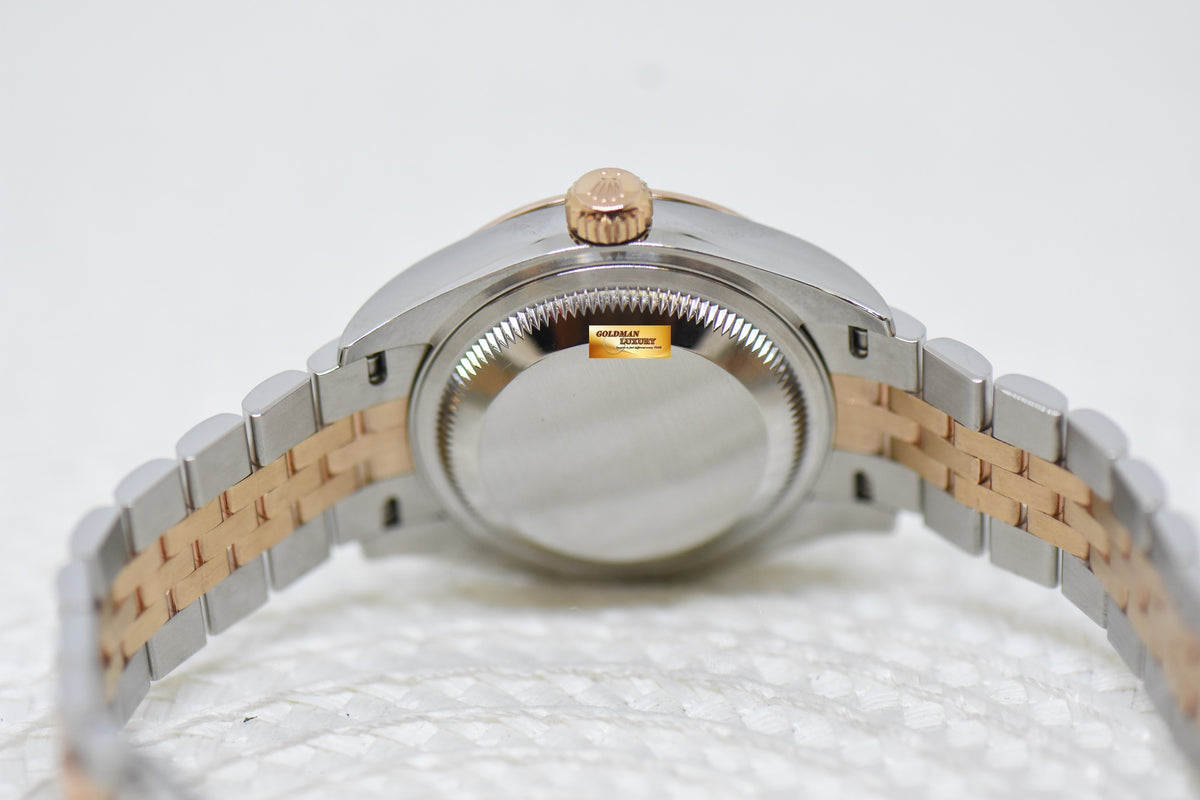 [SOLD] ROLEX OYSTER DATEJUST 28mm EVEROSE GOLD / STEEL IN JUBILEE BRACELET CHOCOLATE DIAL 279161 (LNIB)