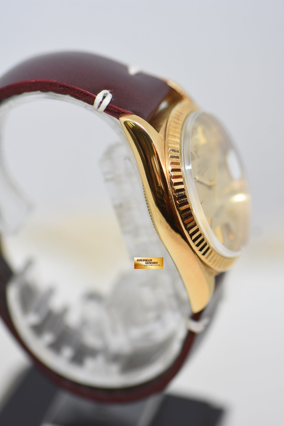 [SOLD] ROLEX OYSTER PERPETUAL DAY-DATE 36mm YELLOW GOLD IN PRESIDENT BRACELET GOLD DIAL (NON-QUICK-SET DATE) 1803 (VINTAGE)