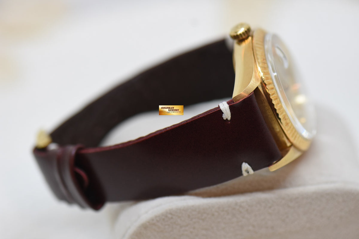 [SOLD] ROLEX OYSTER PERPETUAL DAY-DATE 36mm YELLOW GOLD IN PRESIDENT BRACELET GOLD DIAL (NON-QUICK-SET DATE) 1803 (VINTAGE)